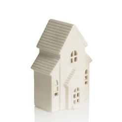 White Christmas Church Candle Holder New