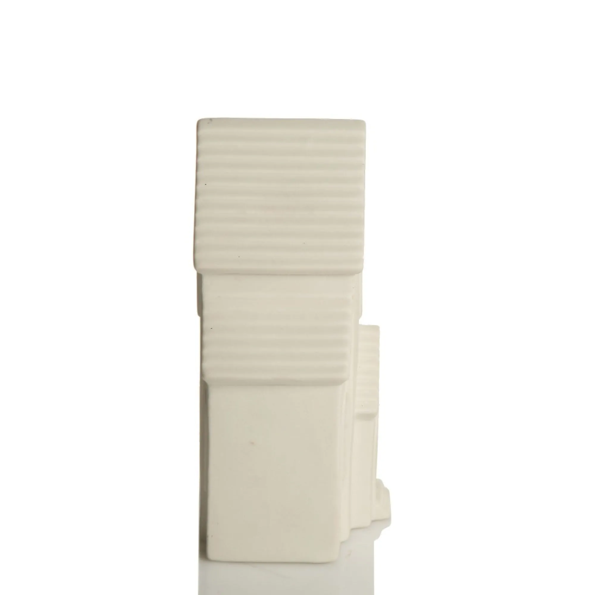 White Christmas Church Candle Holder New