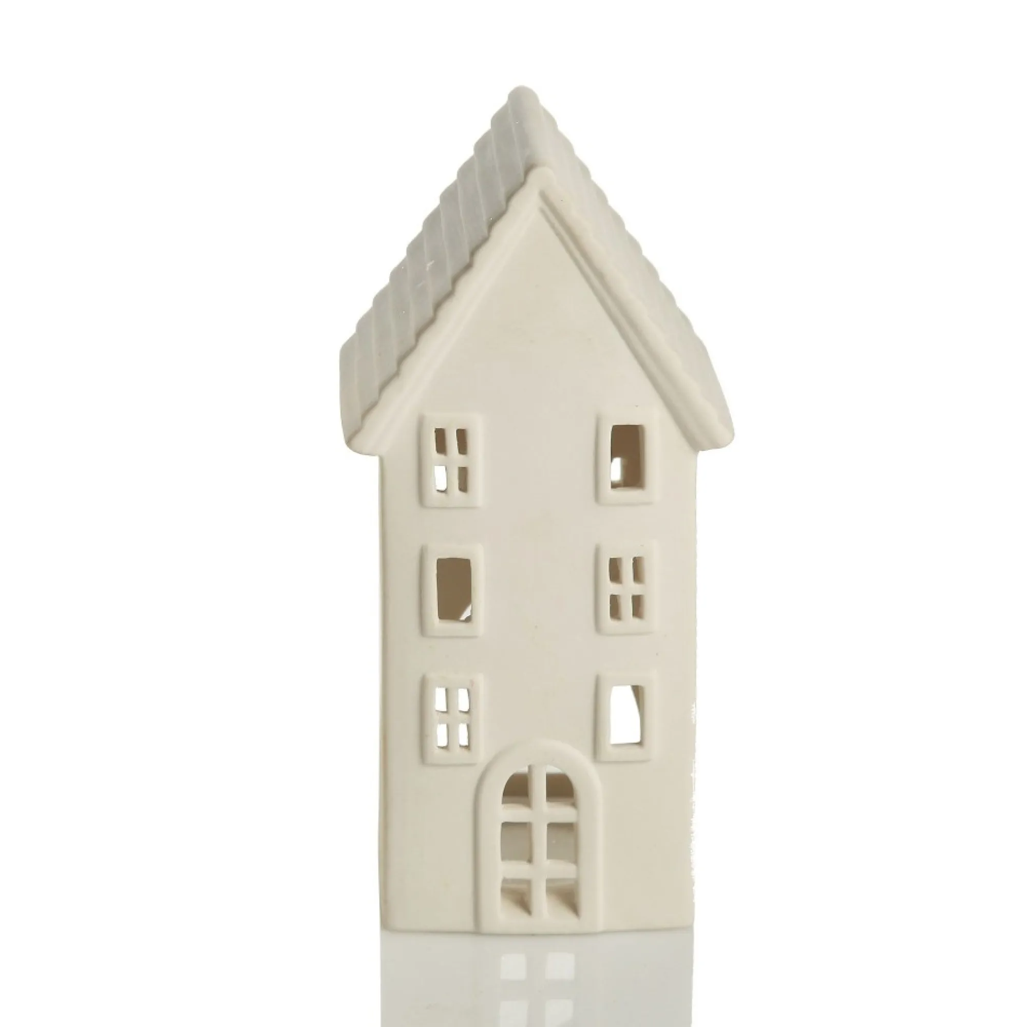 White Christmas Village House Candle Holder Store