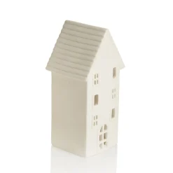 White Christmas Village House Candle Holder Store