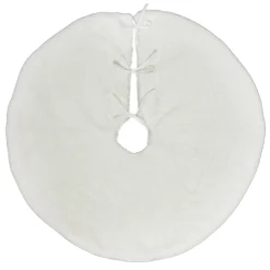 White Faux Fur Christmas Tree Skirt Store