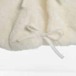 White Faux Fur Christmas Tree Skirt Store