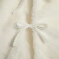 White Faux Fur Christmas Tree Skirt Store