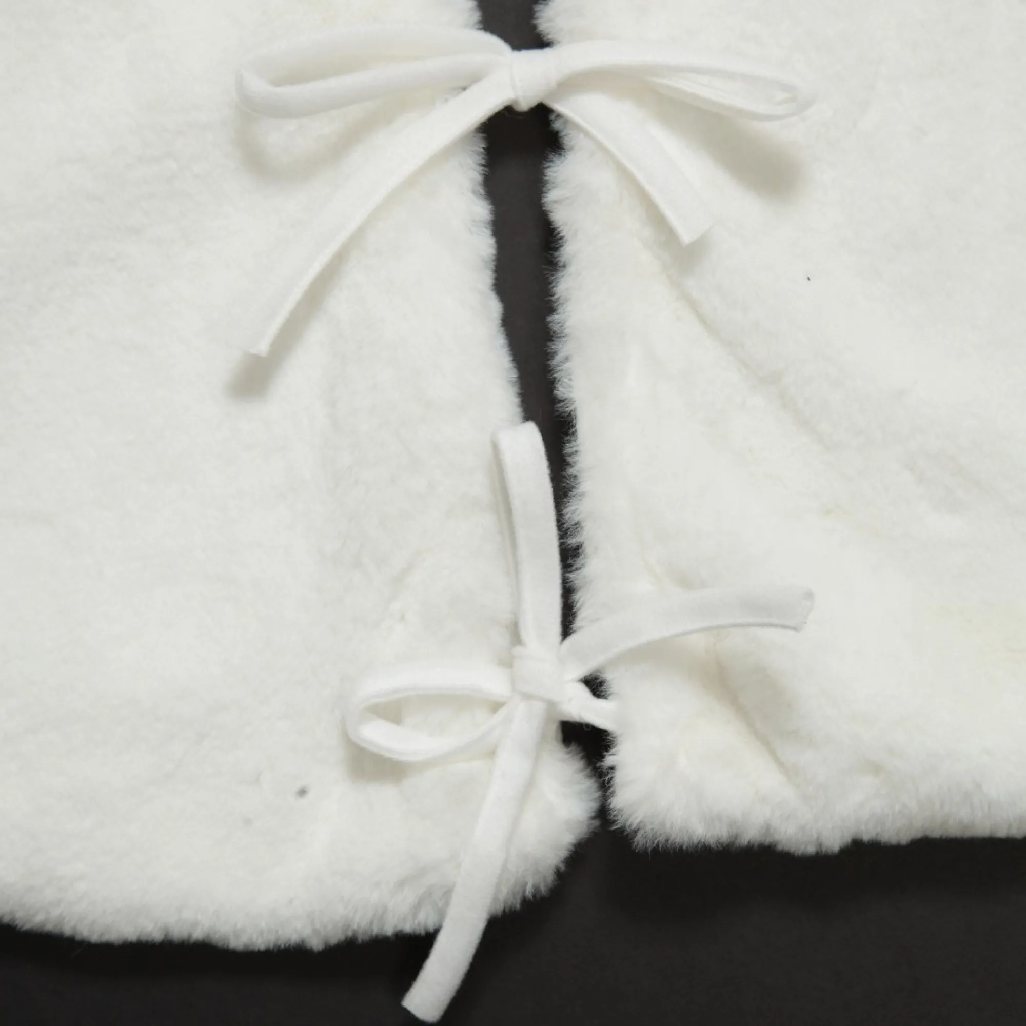 White Faux Fur Christmas Tree Skirt Store