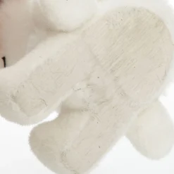 White Girl Polar Bear Cub Sitting with Red Bow Store