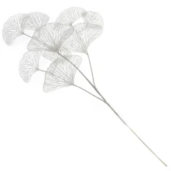 White Glitter Fan Coral Pick New