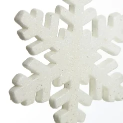 White Glitter Hanging Snowflake - Small Flash Sale