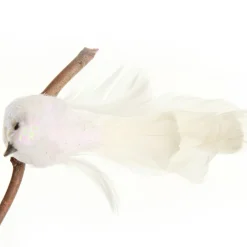 White Iridescent Finish Bird Clip Shop