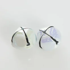 White Iridescent Mini Jingle Bell Decorations - Bag of 15 Cheap