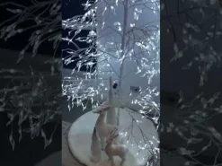 White LED Artificial Twig Tree New