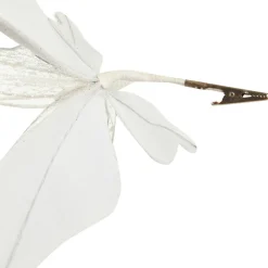 White Mesh Double Wing Butterfly Clip Outlet