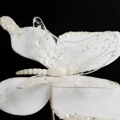 White Mesh Double Wing Butterfly Clip Outlet