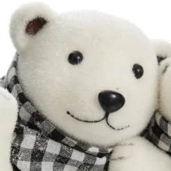 White Mother and Cub Polar Bears Hugging Clearance