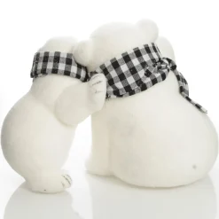 White Mother and Cub Polar Bears Hugging Clearance