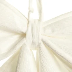 White Padded Fabric Bow Best