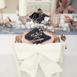 White Padded Fabric Bow Best