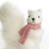 White Squirrel with Bushy Tail and Pink Scarf Clearance