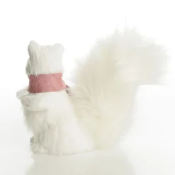 White Squirrel with Bushy Tail and Pink Scarf Clearance