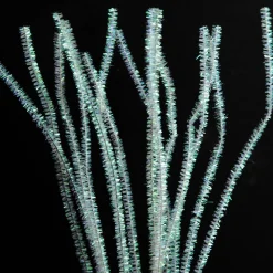 White Tinsel Chenille Stem Pipe Cleaners - Pack of 45 Store