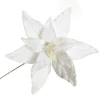 White Velvet Poinsettia Flower Stem Cheap