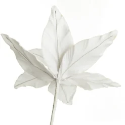 White Velvet Poinsettia Flower Stem Cheap