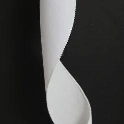 White Velvet Wired Christmas RIbbon - 6.5cm Fashion