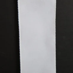 White Velvet Wired Christmas RIbbon - 6.5cm Fashion