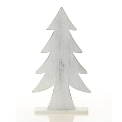 White Washed Wood Tree with White Fur Outlet