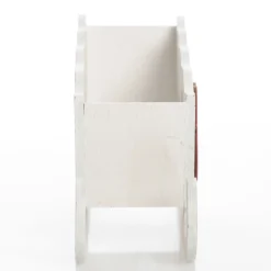 White Wooden Sleigh with Merry Christmas Store