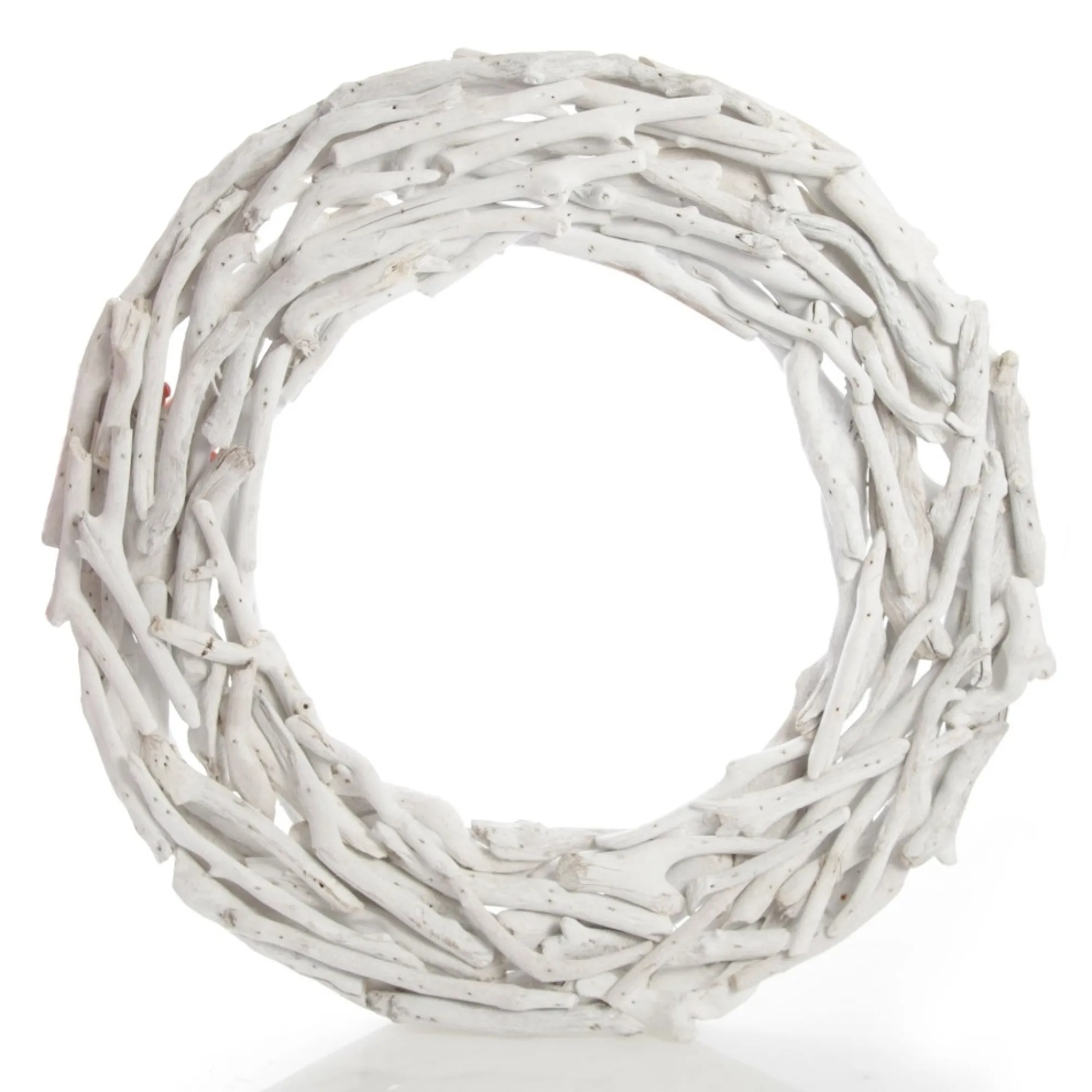 Whitewashed Driftwood Christmas Wreath New