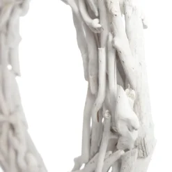 Whitewashed Driftwood Christmas Wreath New