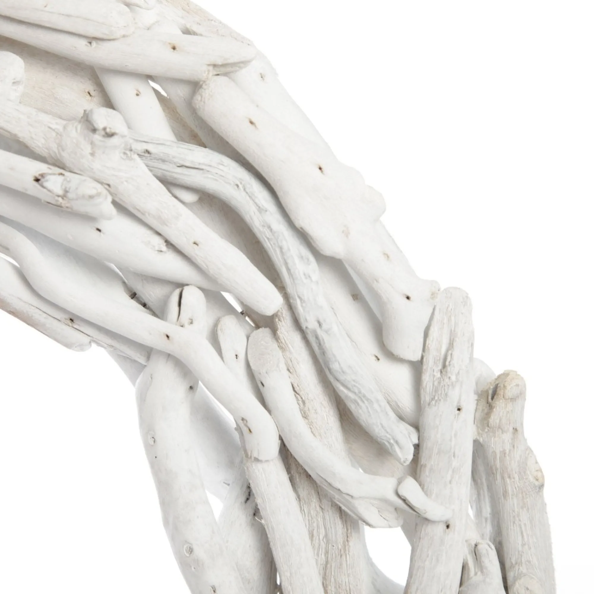 Whitewashed Driftwood Christmas Wreath New