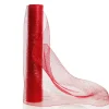 Wide Metallic Red Decomesh Roll Hot