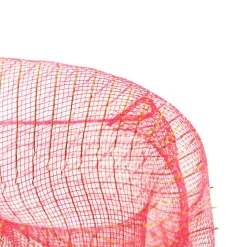 Wide Metallic Red Decomesh Roll Hot