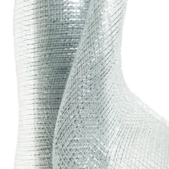 Wide Metallic Silver Decomesh Roll Cheap