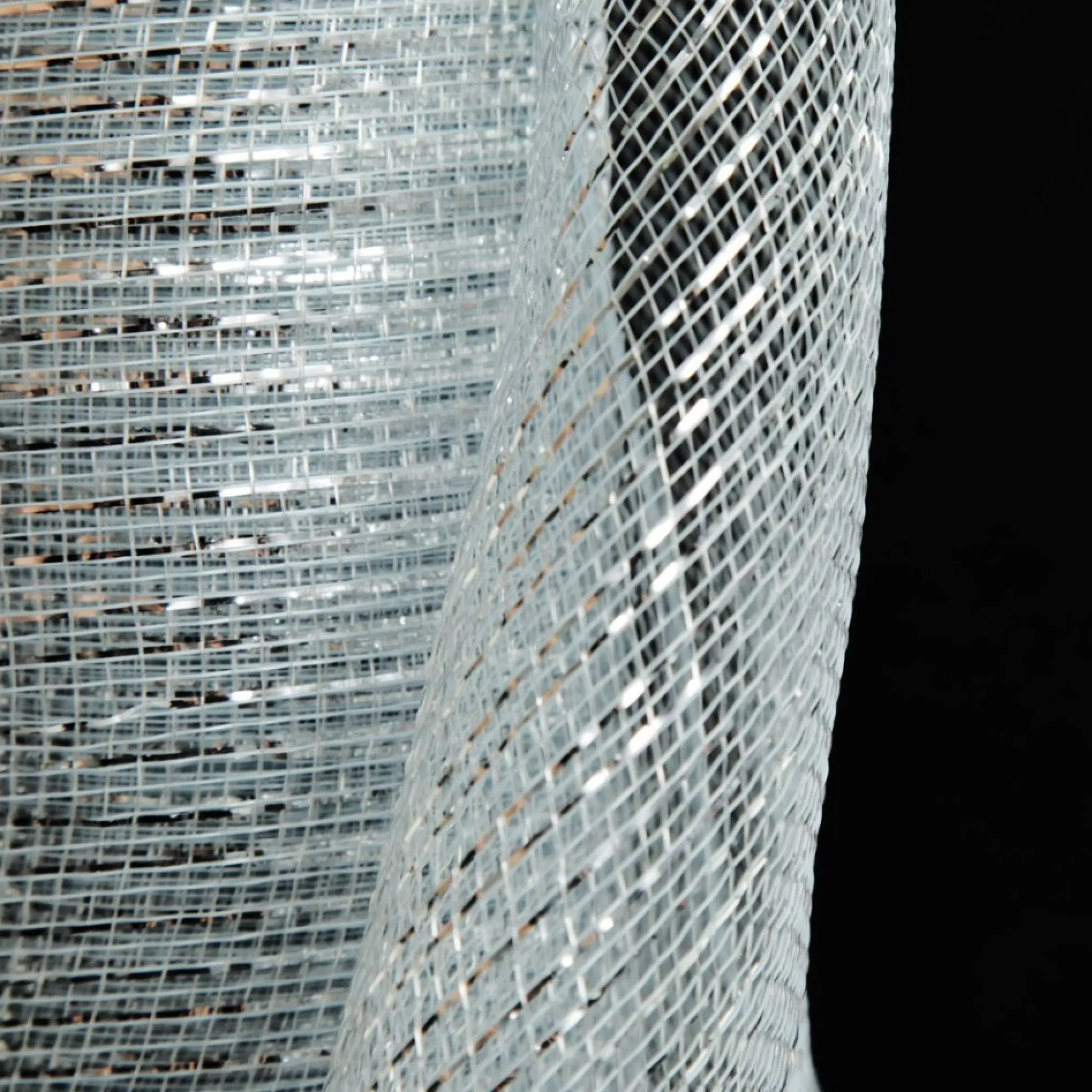 Wide Metallic Silver Decomesh Roll Cheap