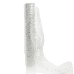 Wide Metallic White Decomesh Roll Store