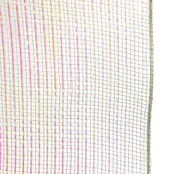 Wide Metallic White Decomesh Roll Store