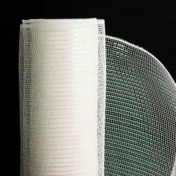 Wide Metallic White Decomesh Roll Store