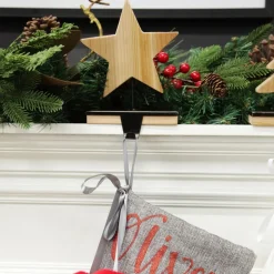 Wood Star Christmas Stocking Hanger Shop