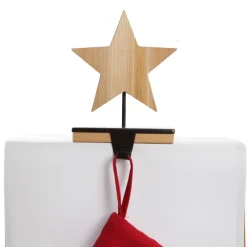 Wood Star Christmas Stocking Hanger Shop