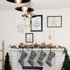 Wood Star Christmas Stocking Hanger Shop