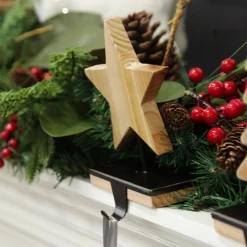 Wood Star Christmas Stocking Hanger Shop