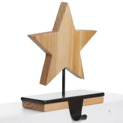 Wood Star Christmas Stocking Hanger Shop
