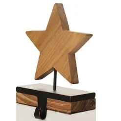 Wood Star Christmas Stocking Hanger Shop
