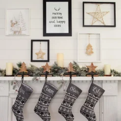 Wood Tree Christmas Stocking Hanger Online