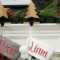 Wood Tree Christmas Stocking Hanger Online