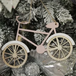 Wooden Bike Christmas Decoration - Set of 2 Sale
