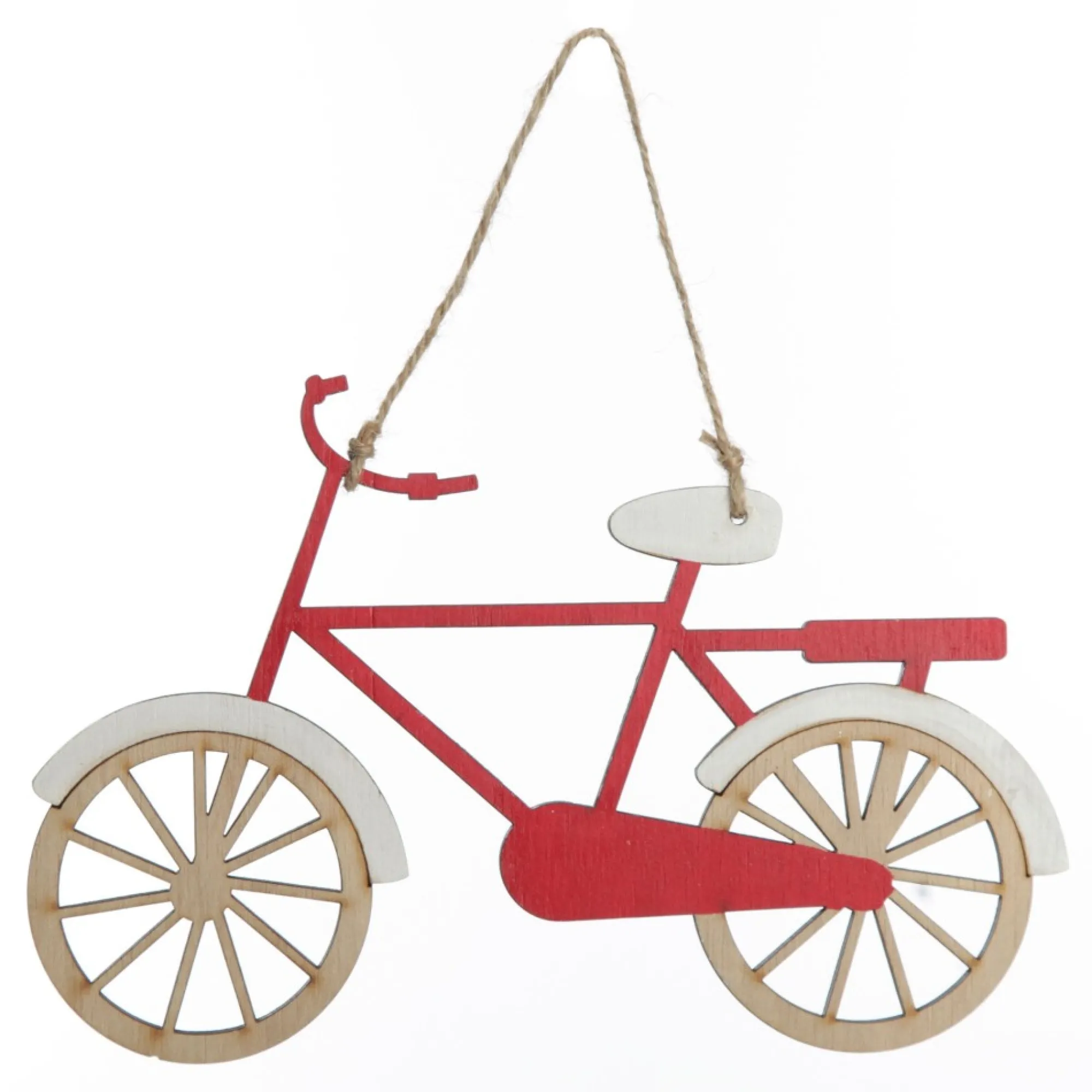 Wooden Bike Christmas Decoration - Set of 2 Sale