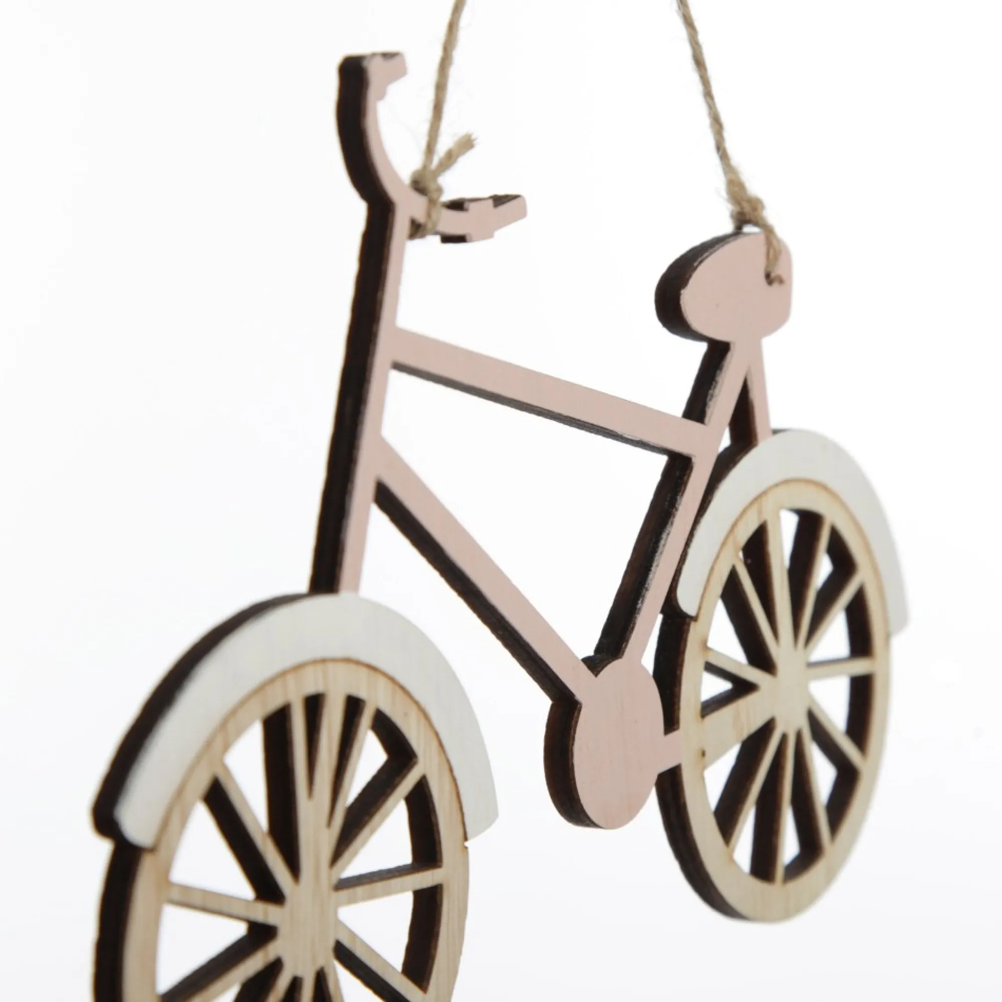 Wooden Bike Christmas Decoration - Set of 2 Sale